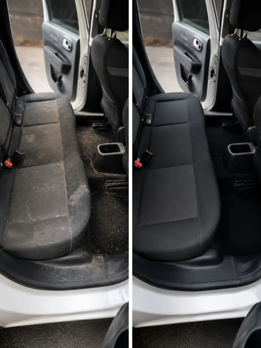 Résultat nettoyage intérieur voiture à Narbonne